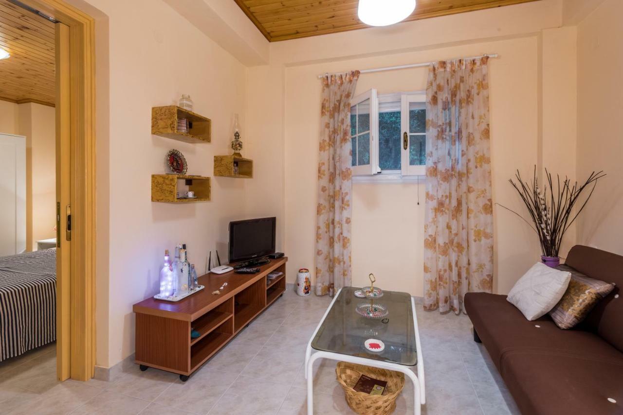 Family Holiday Apartment With Garden & Bbq Velonádes Dış mekan fotoğraf