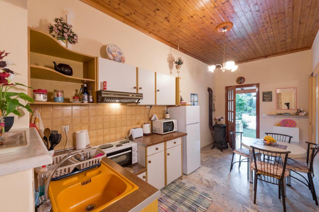 Family Holiday Apartment With Garden & Bbq Velonádes Dış mekan fotoğraf